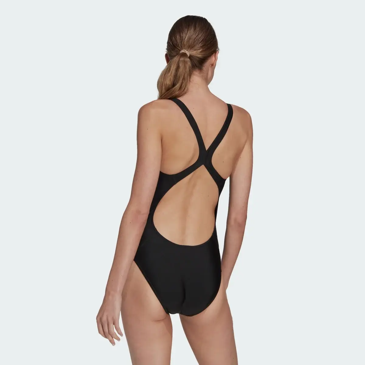 Adidas 3 Bar Logo Swimsuit. 3