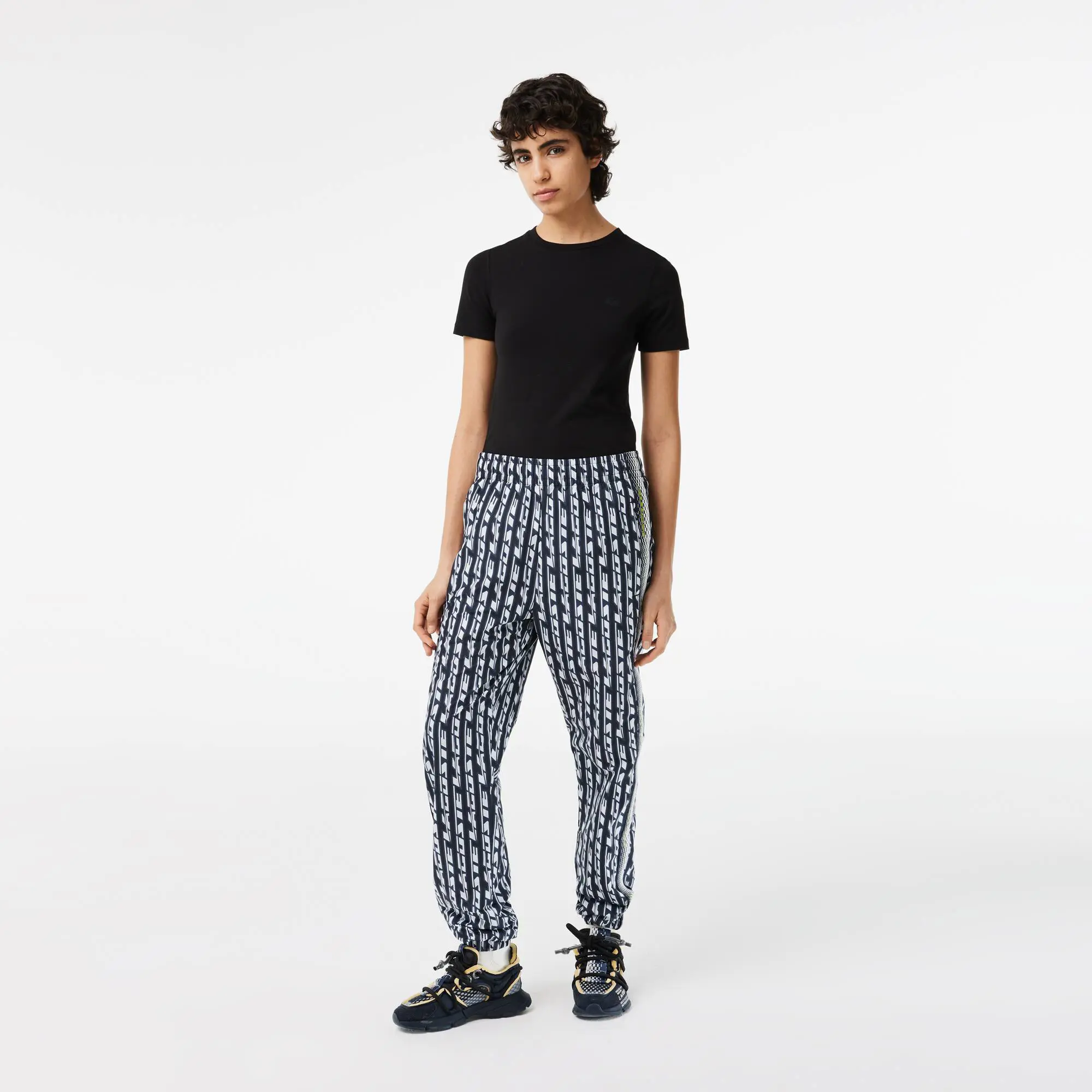 Lacoste Women’s Lacoste Track Pants with Logo Print. 1