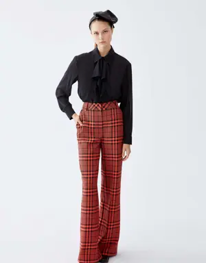 Retro Wide legged Red Trousers