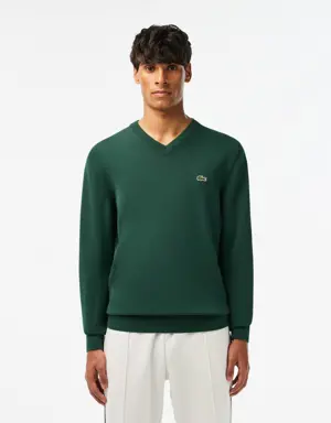 Men's V-neck Organic Cotton Sweater