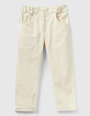 corduroy trousers with elastic