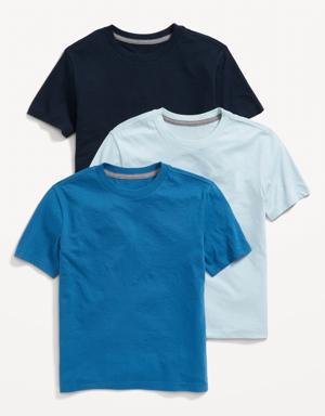 Old Navy Softest Crew-Neck T-Shirt 3-Pack for Boys blue