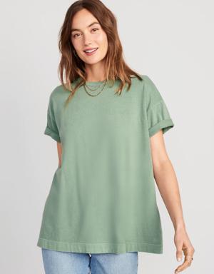 Old Navy Oversized Vintage Tunic T-Shirt for Women green