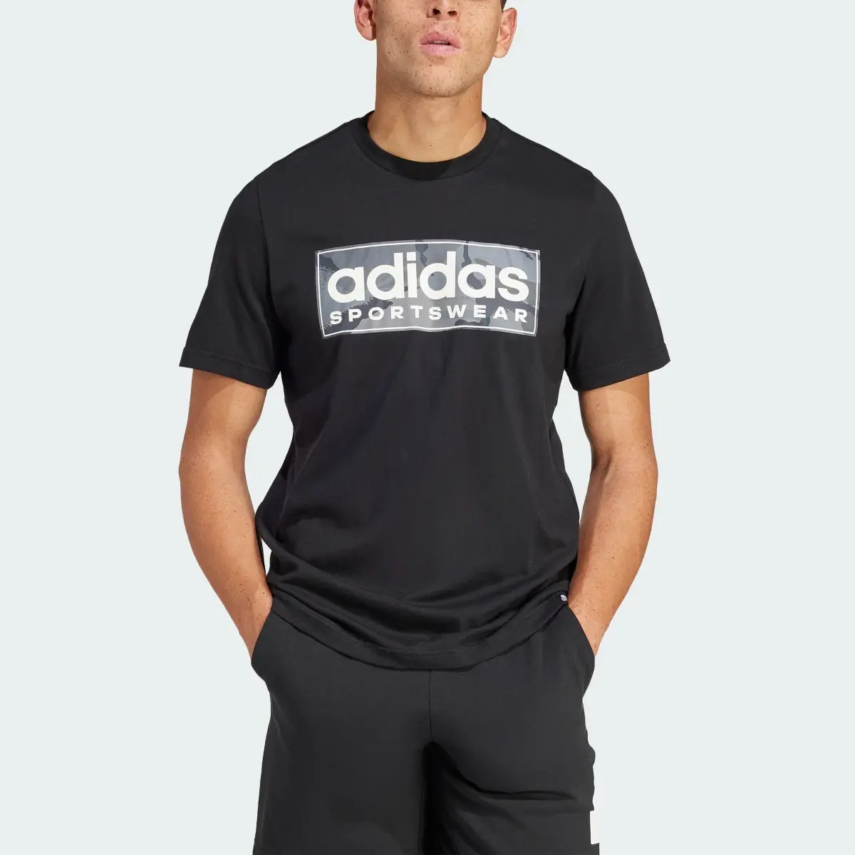 Adidas Camo Linear Graphic T-Shirt. 1