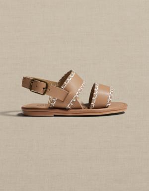 Leather Sandal for Baby + Toddler brown