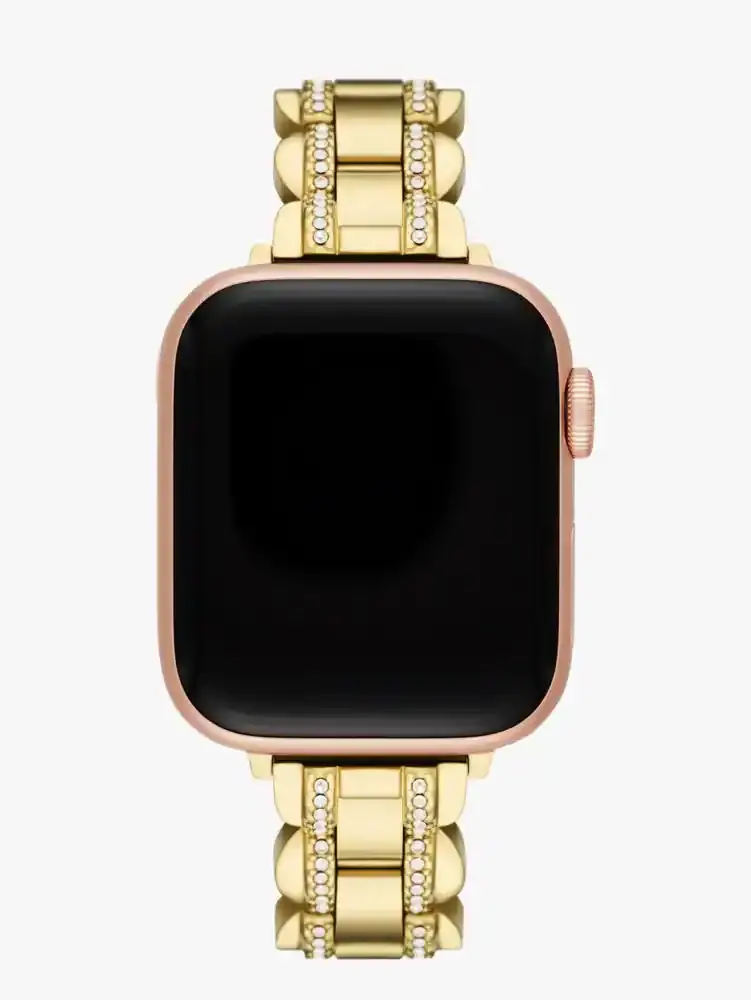 Kate Spade Gold Pavé Scallop Link 38/40mm Band For Apple Watch®. 1