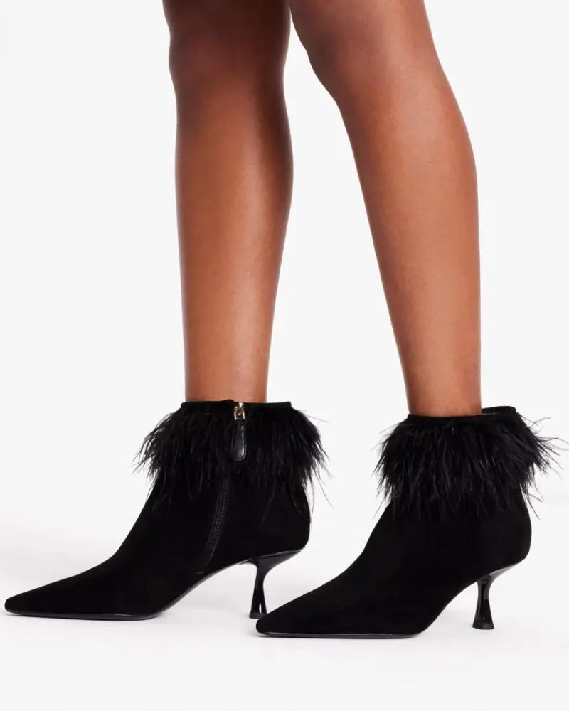 Kate Spade Marabou Booties. 2