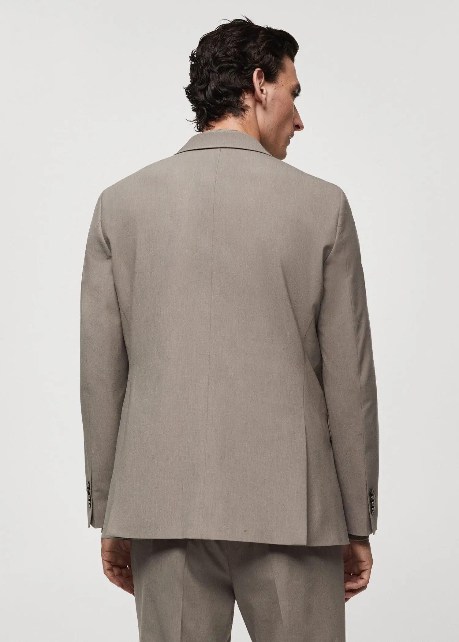 Mango Slim Fit-Anzugjacke aus Cool Wool. 3