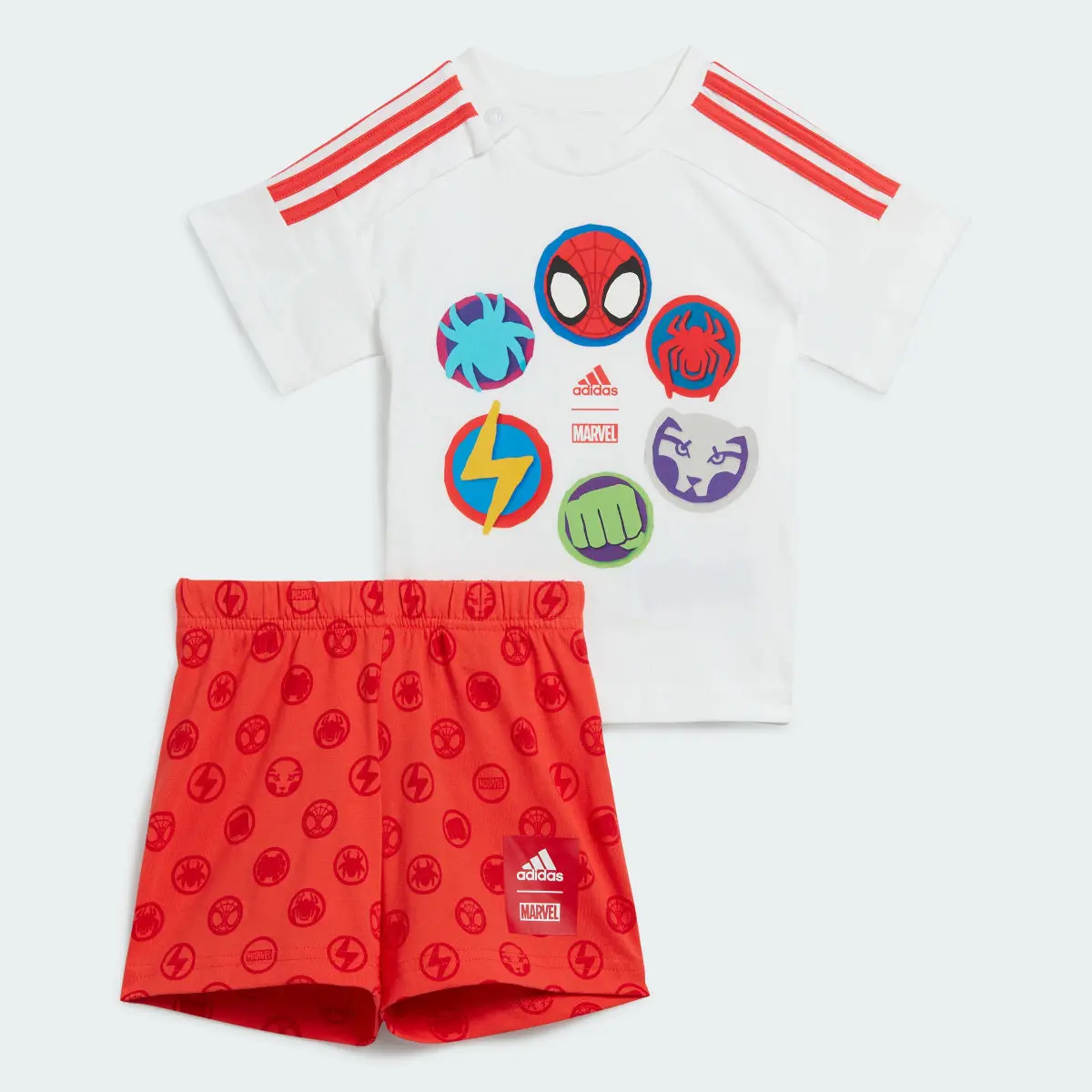 Adidas x Marvel Spider-Man Tişört ve Şort Takımı. 2