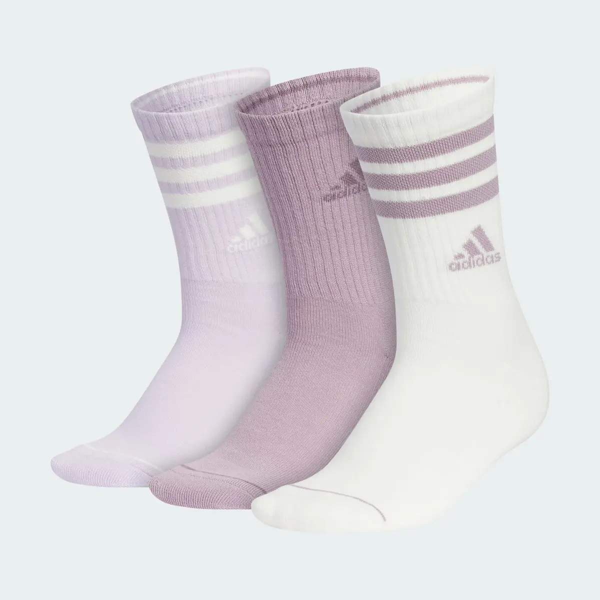 Adidas Cushioned 3-Stripes Crew Socks 3-Pack. 2