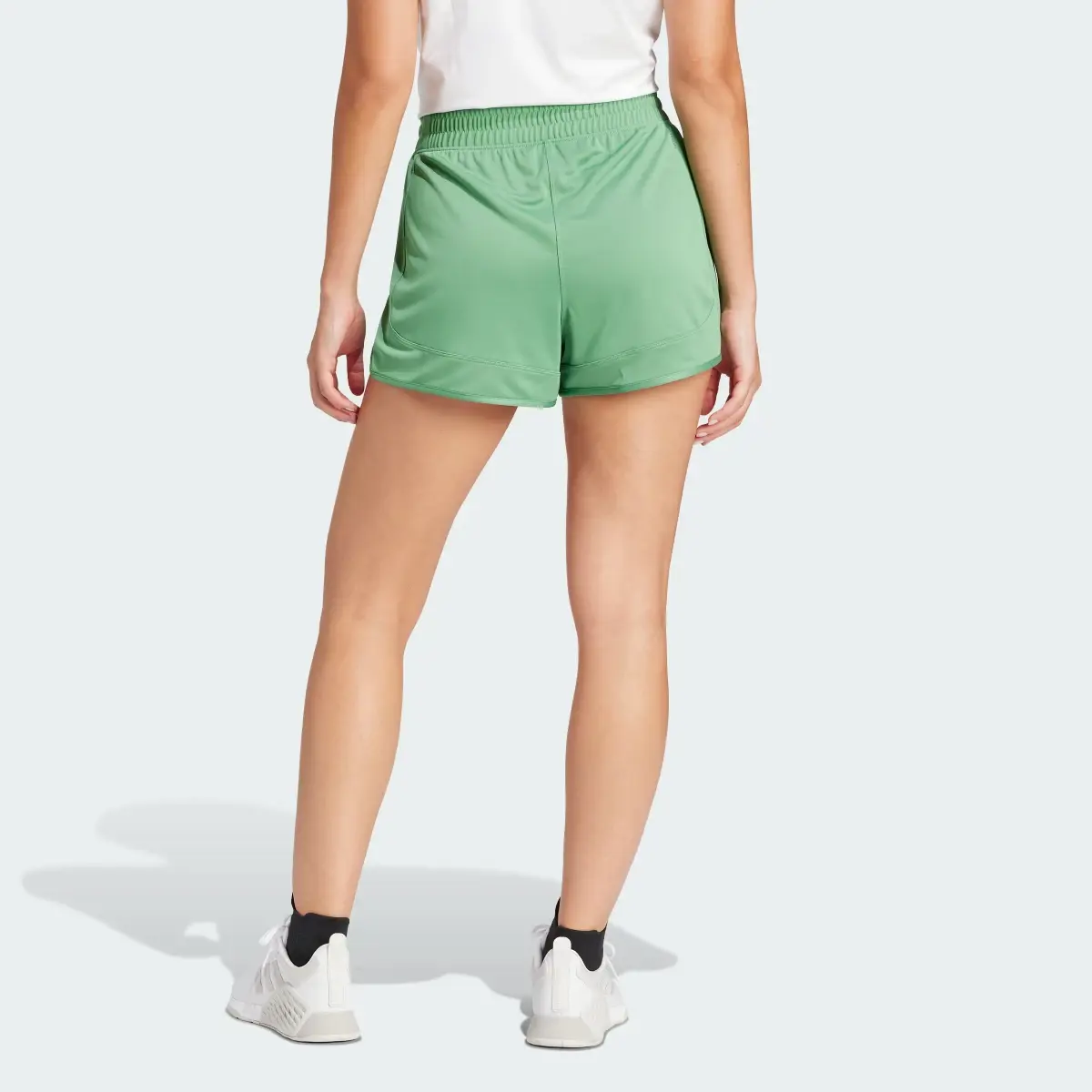 Adidas Pacer Essentials Knit High-Rise Shorts. 2