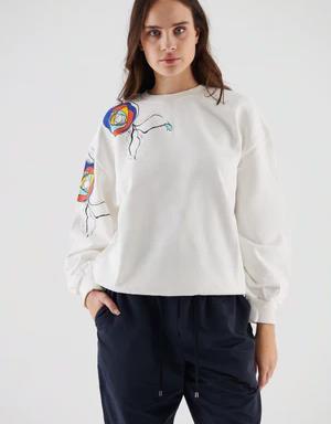 Abstract Floral Women's Sweatshirt