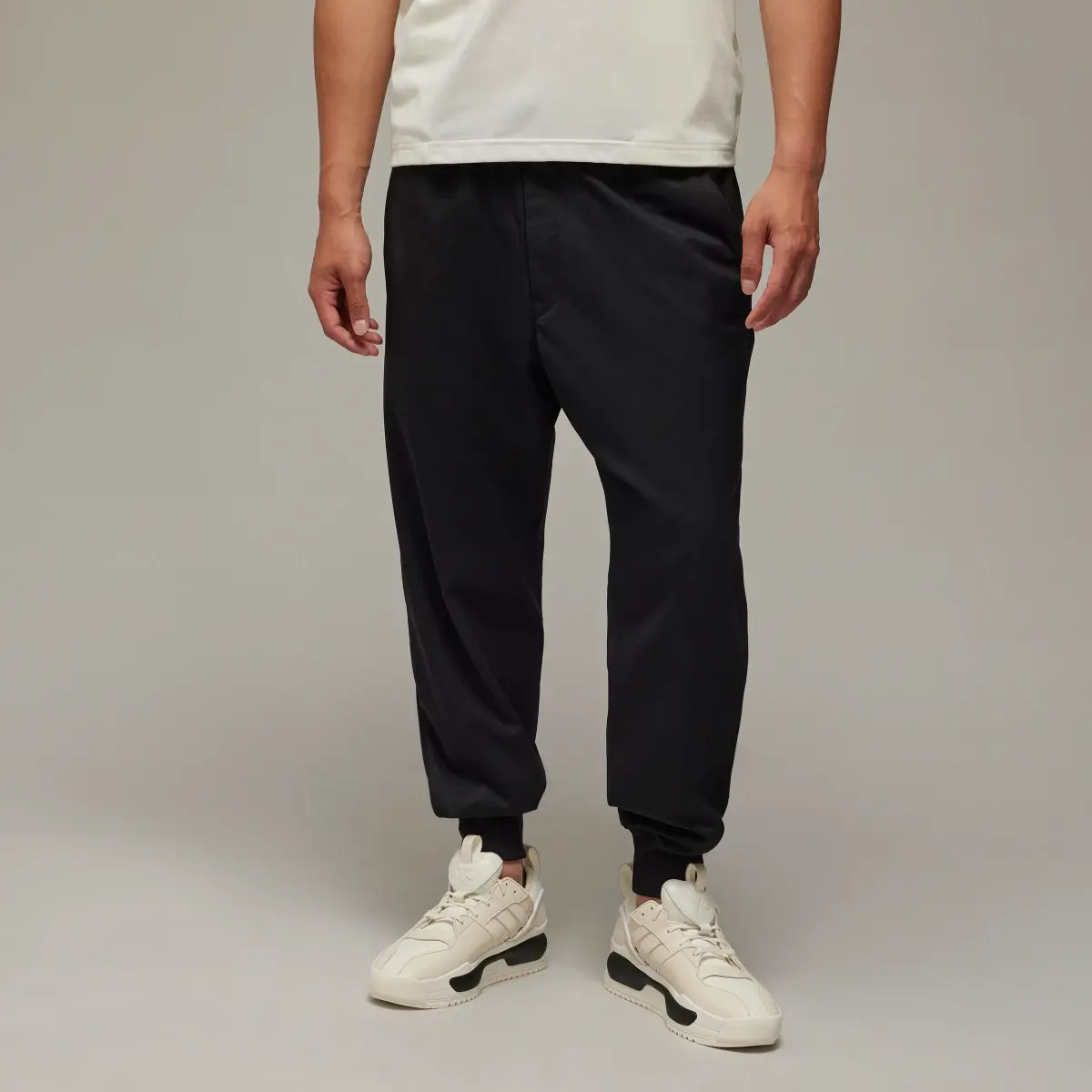 Adidas Y-3 Refined Woven Cuffed Tracksuit Bottoms. 1
