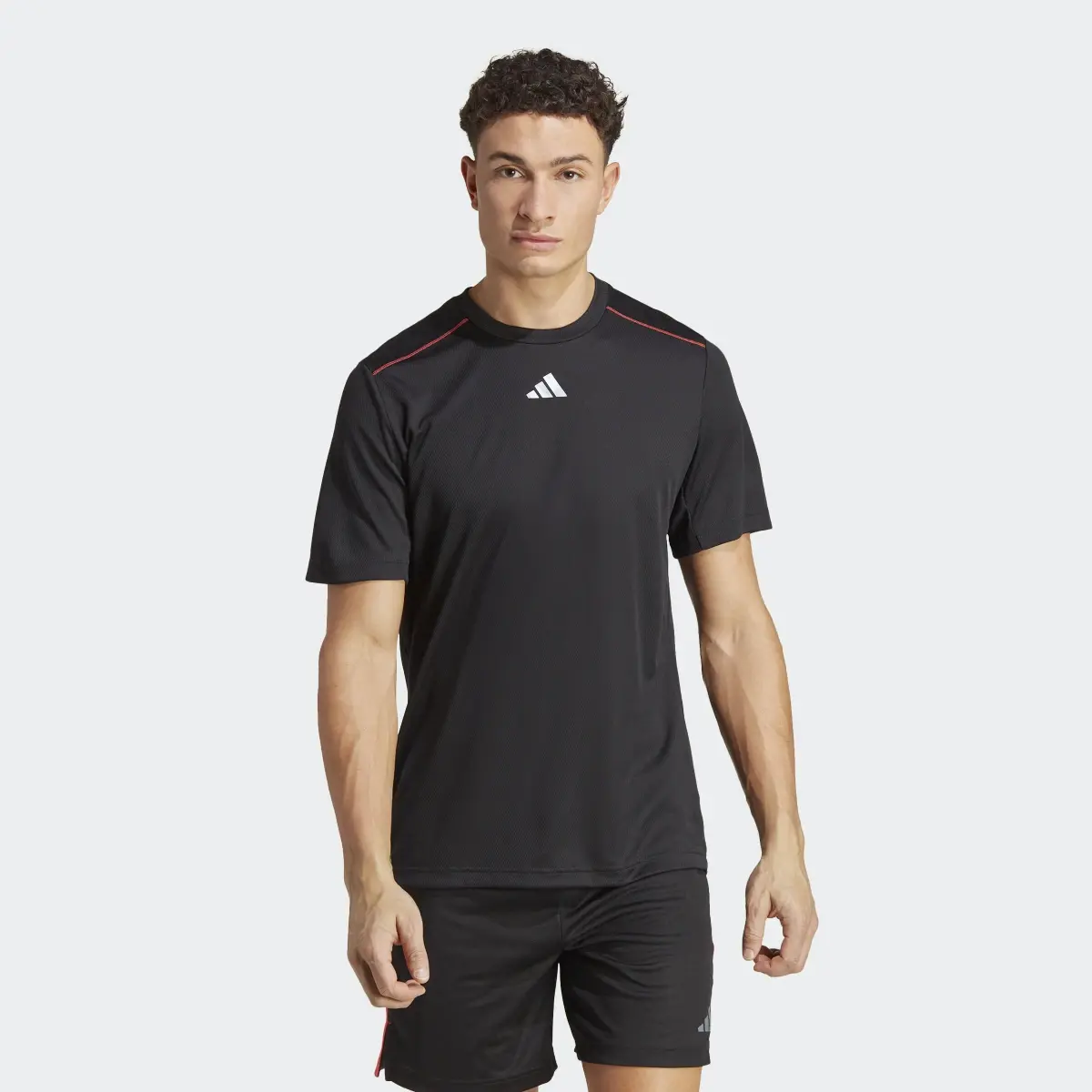 Adidas Workout Base Logo Tee. 2