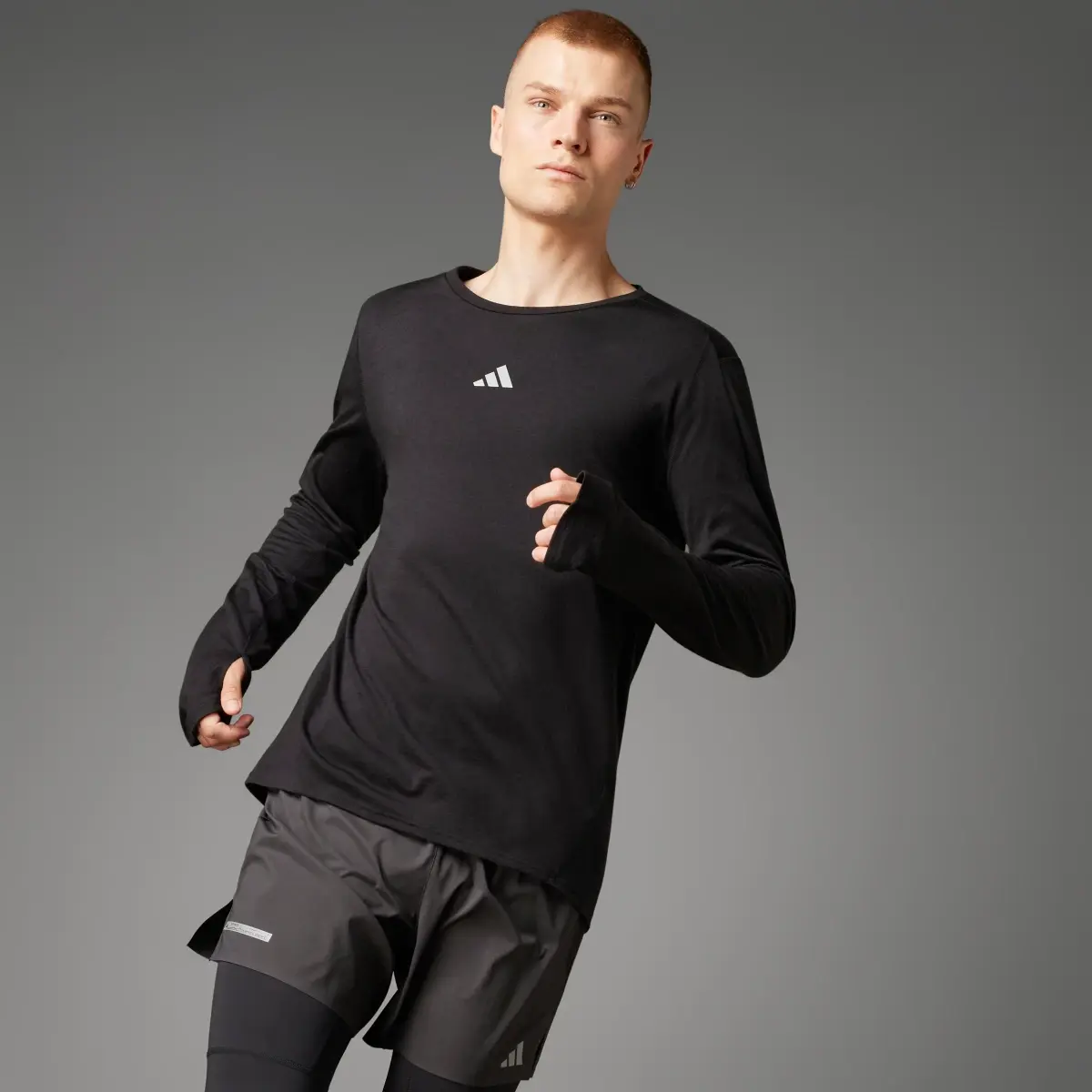 Adidas Ultimate Running Conquer the Elements Merino Long Sleeve Long-sleeve Top. 1