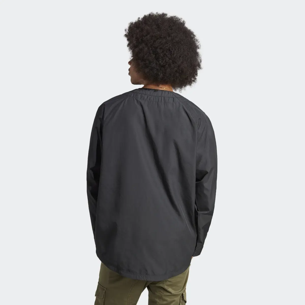 Adidas Premium Essentials Crinkle Nylon Long-sleeve Top. 3