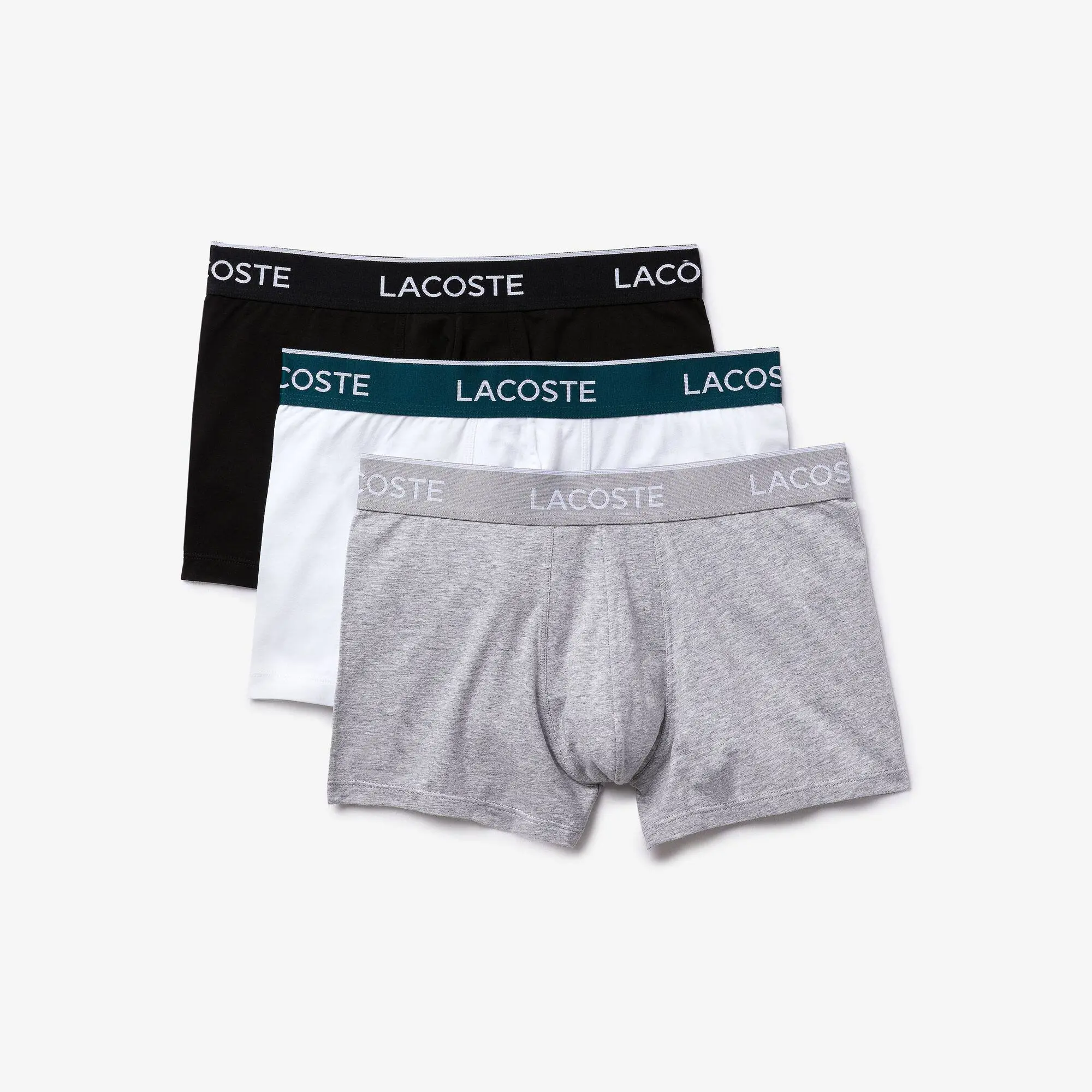 Lacoste Pack Of 3 Casual Black Trunks. 2