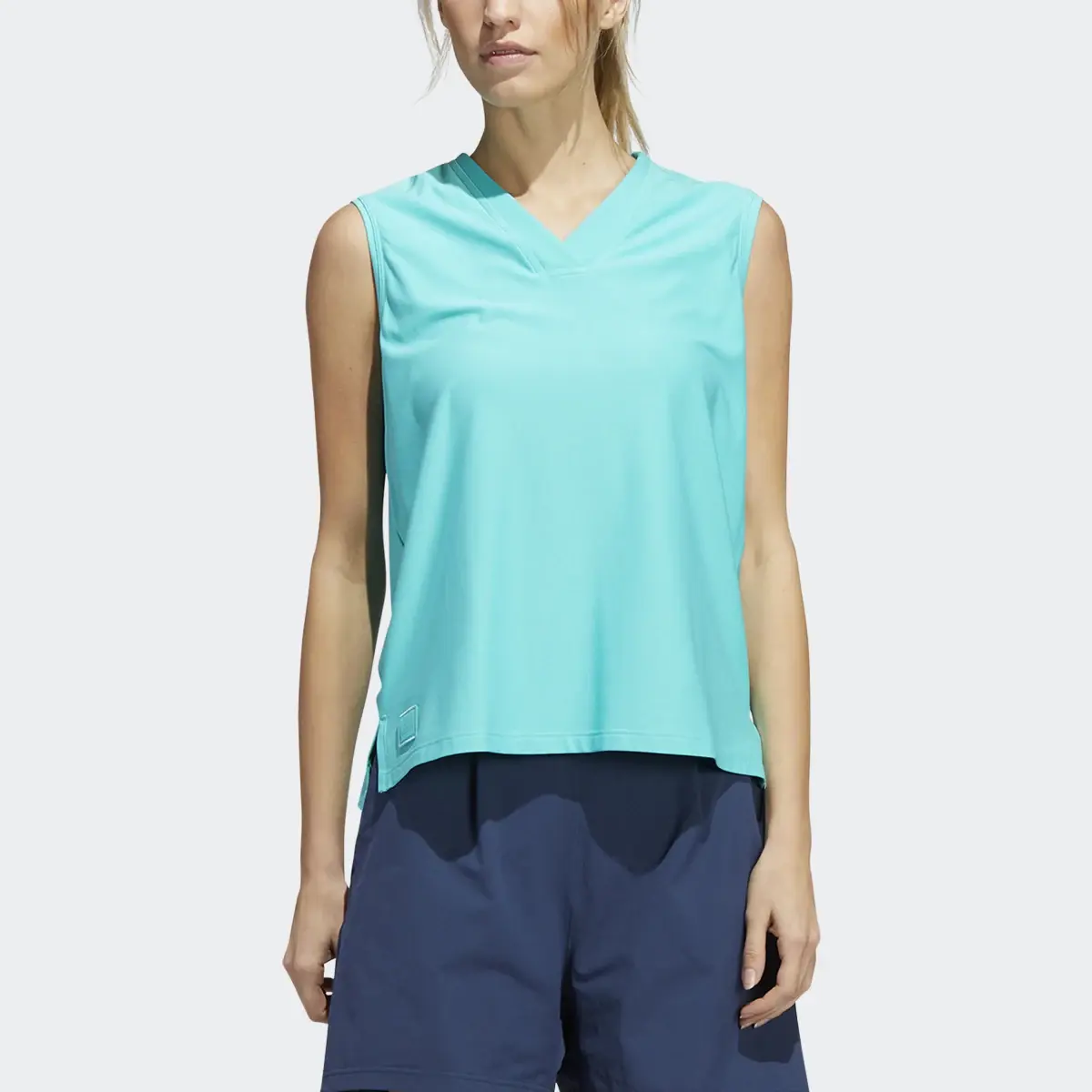 Adidas Go-To Sleeveless Polo Shirt. 1