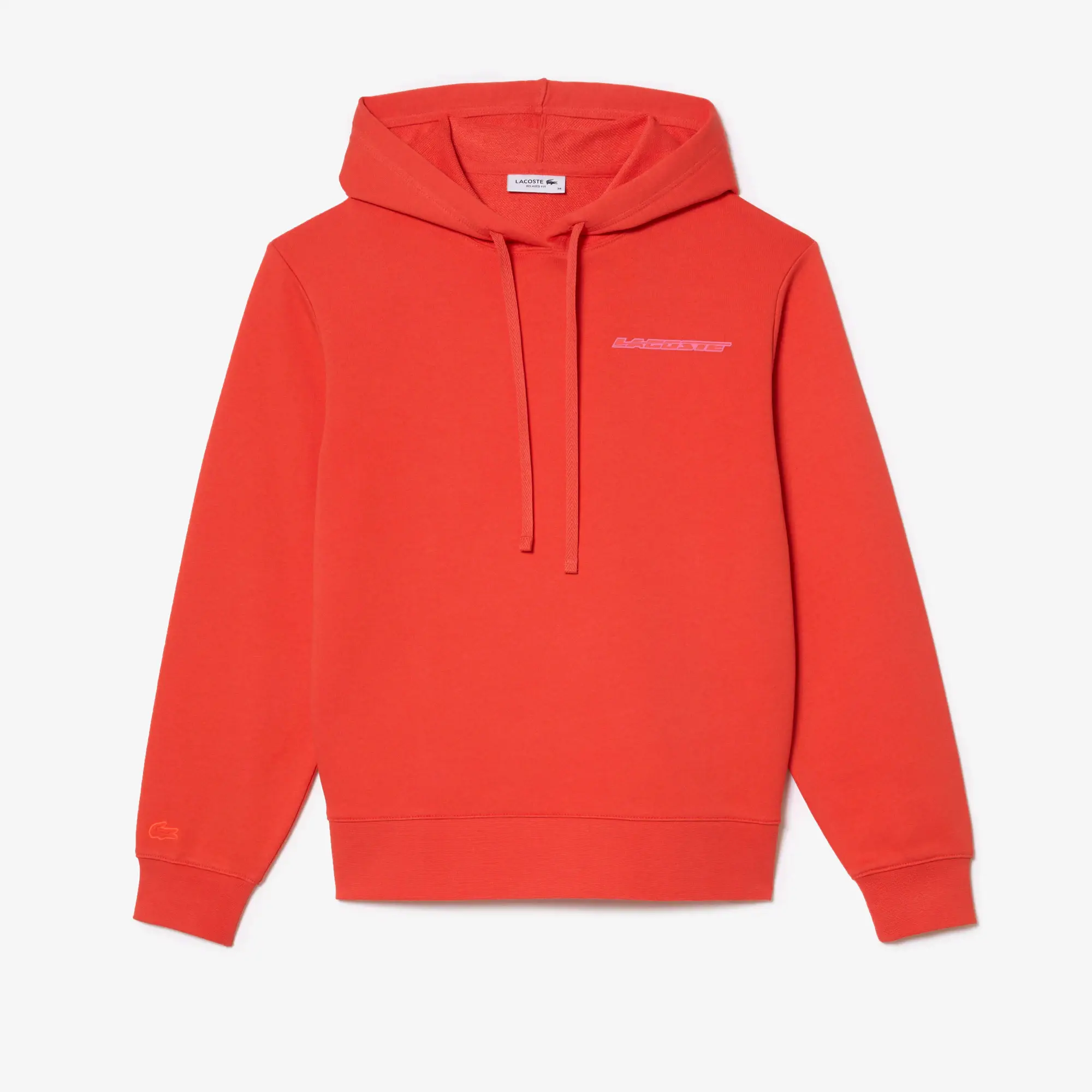 Lacoste Women’s Loose Fit Hoodie with Contrast Branding. 2