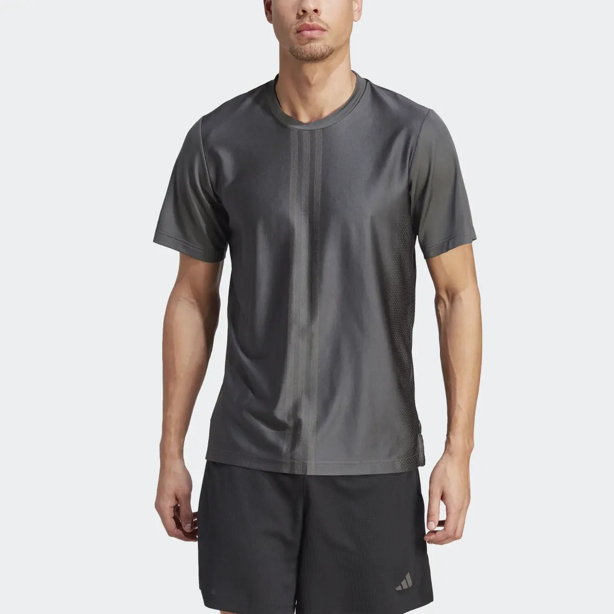 Adidas HIIT Workout 3-Stripes Tişört. 1