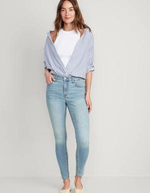 High-Waisted Wow Super-Skinny Jeans blue