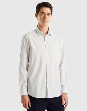 regular fit shirt with micro pattern