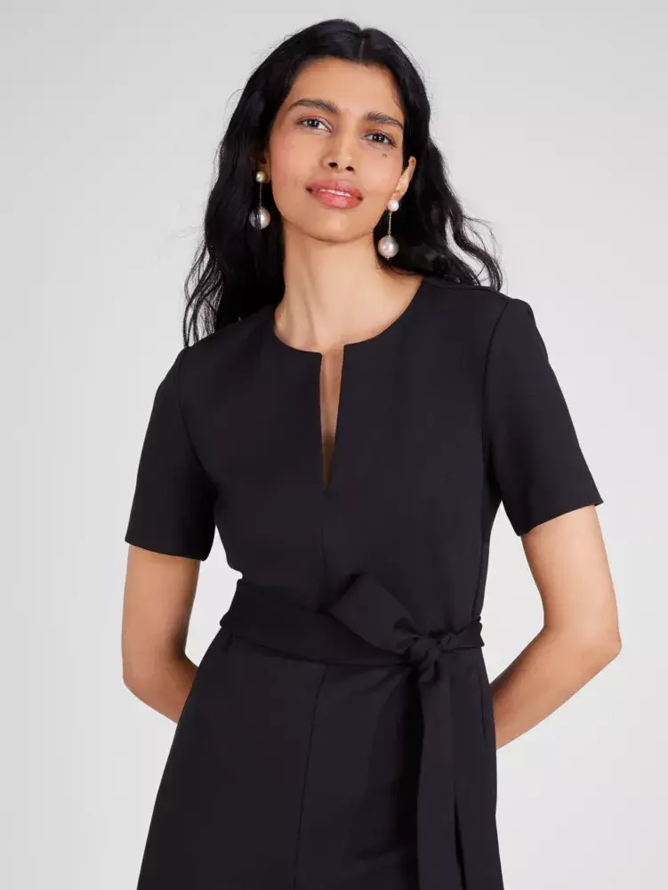 Kate Spade Ponte Split-neck Jumpsuit. 3