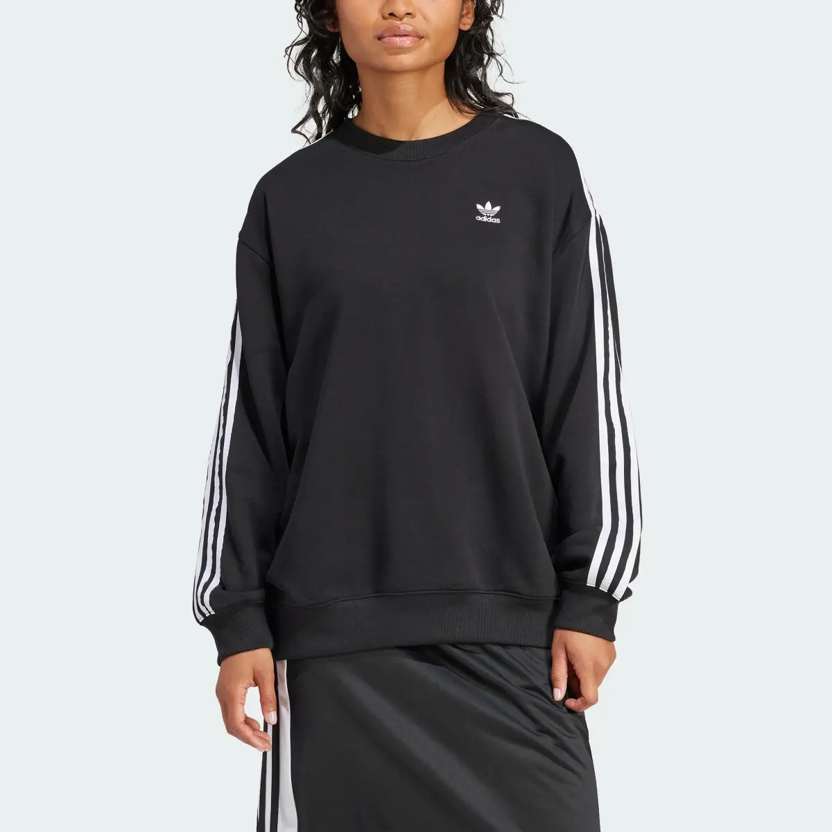 Adidas Sweatshirt Oversize 3-Stripes. 1