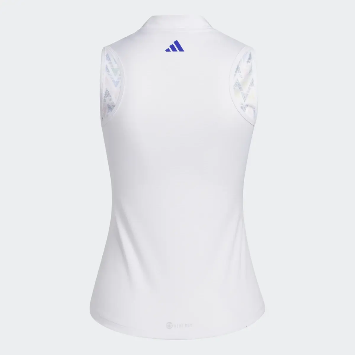 Adidas HEAT.RDY Printed Sleeveless Polo Shirt. 2