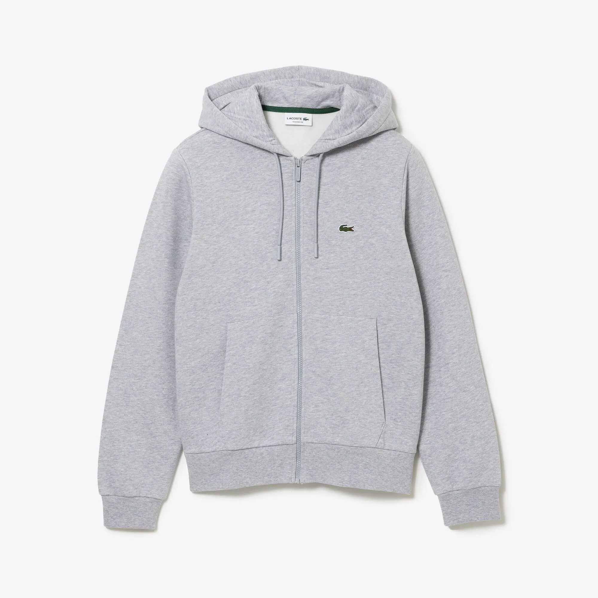 Lacoste Men's Kangaroo Pocket Zip-Up Fleece Hoodie. 2 Lacoste Men's Kangaroo Pocket Zip-Up Fleece Hoodie. 2