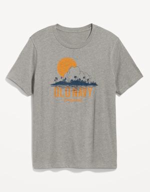 Old Navy Logo-Graphic Crew-Neck T-Shirt for Men gray