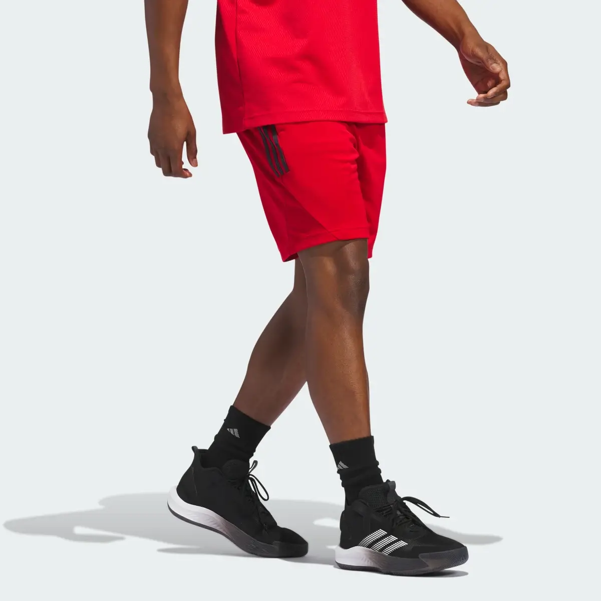 Adidas Legends 3-Stripes Basketball Shorts. 3