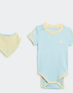 Adidas 3-Stripes Onesie with Bib