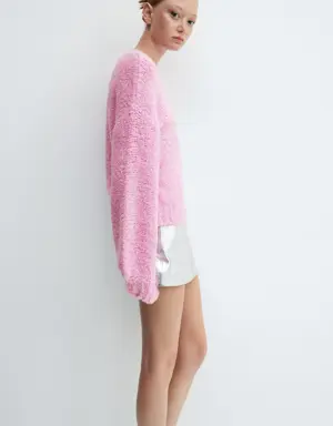 Sweater with puffed sleeves 