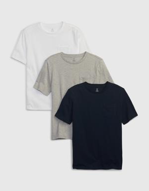 Kids Pocket T-Shirt (3-Pack) multi