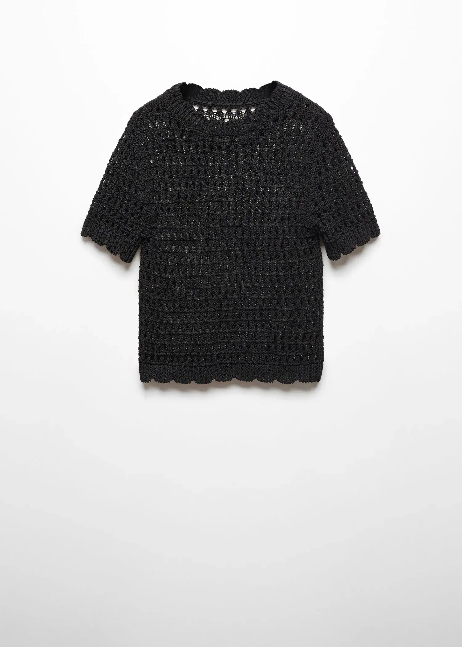 Mango Knitted sweater with openwork details. 1