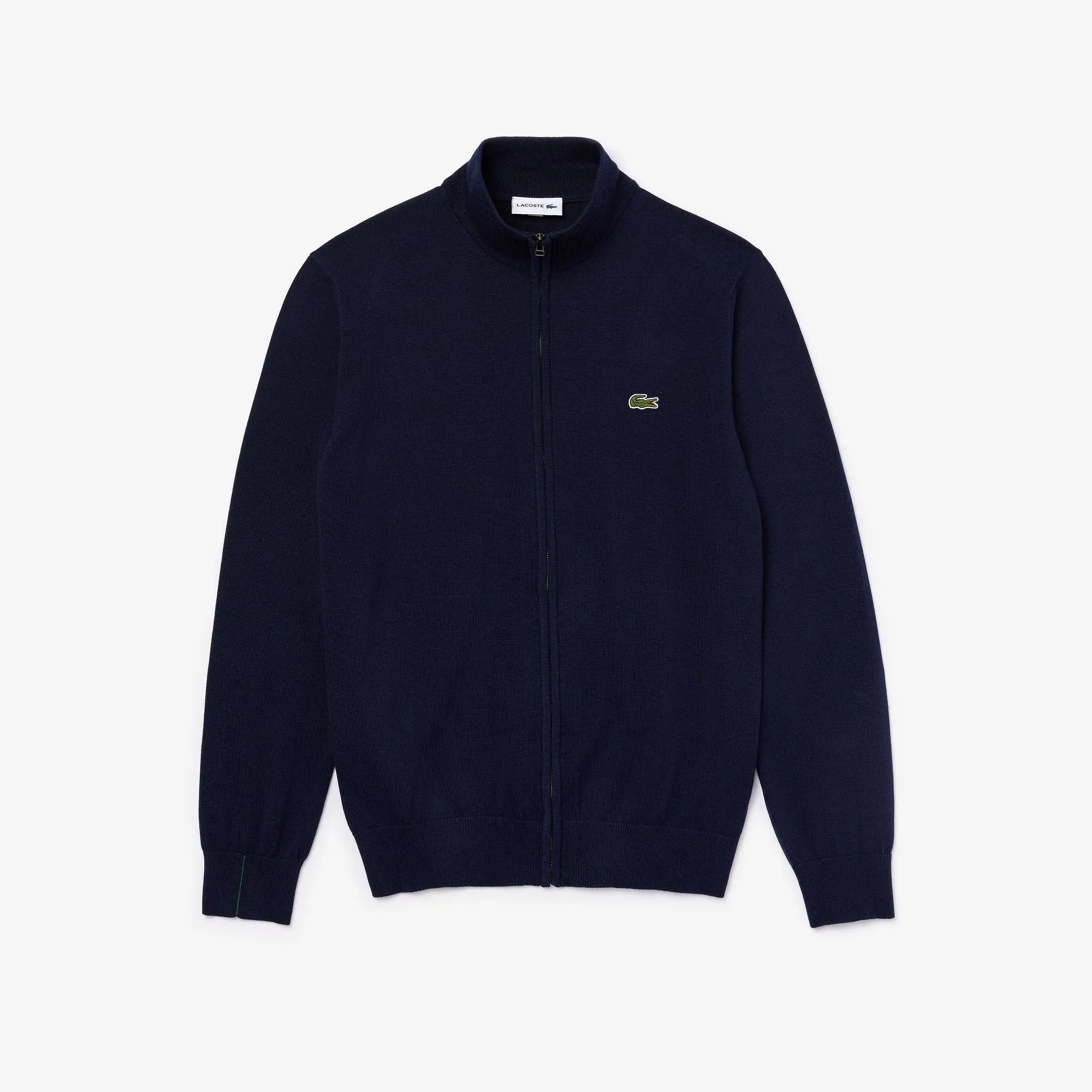 Lacoste Sweater com fecho zip, em algodão orgânico e colarinho subido para homem. 2