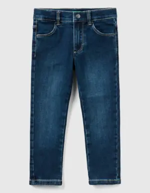 thermal skinny fit jeans