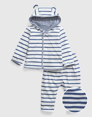 Gap Baby Reversible Two-Piece Outfit Set white