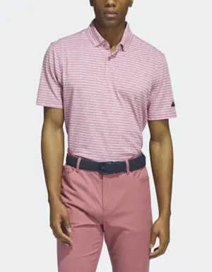 Adidas Go-To Striped Golf Polo Shirt