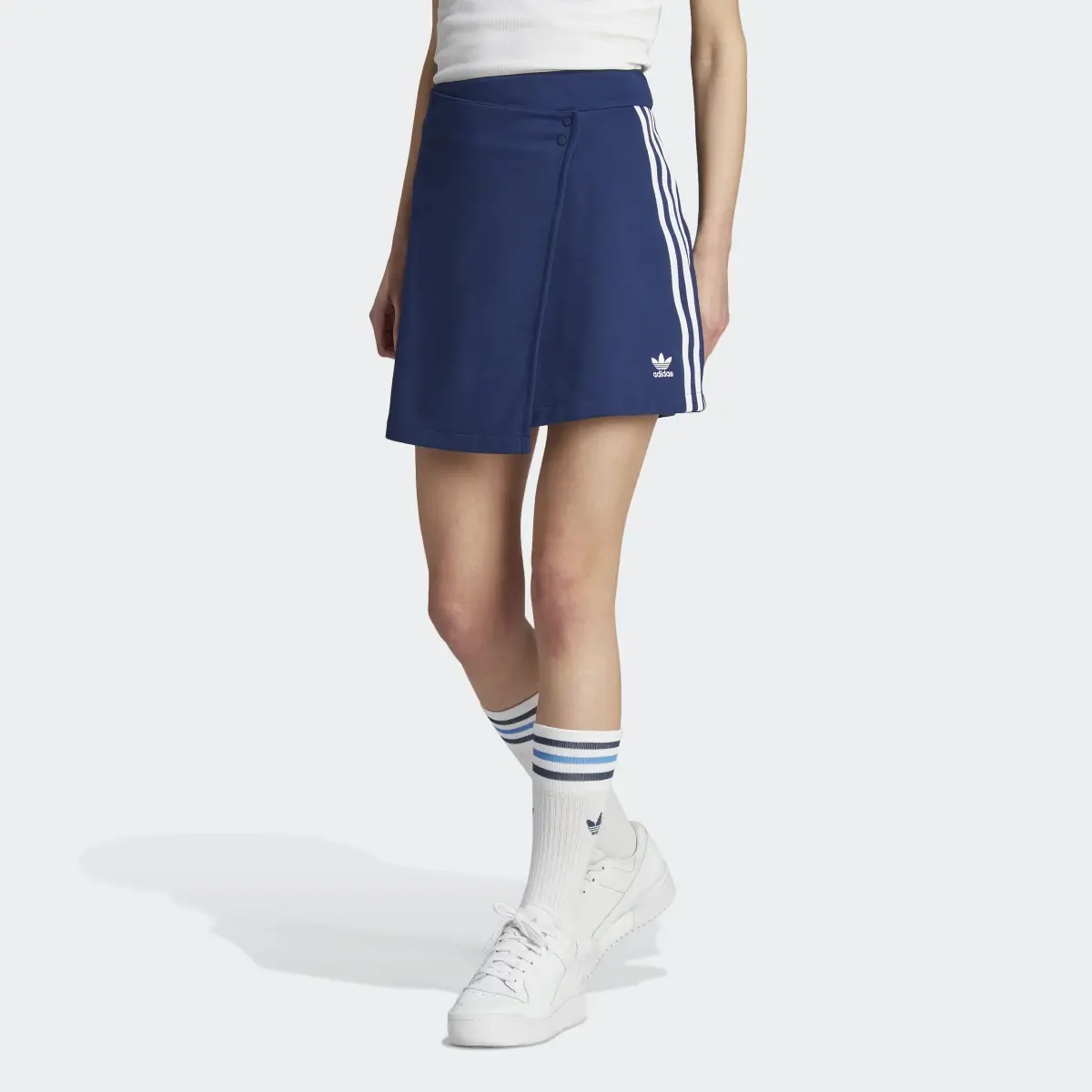 Adidas Adicolor Classics 3-Stripes Short Wrapping Skirt. 1