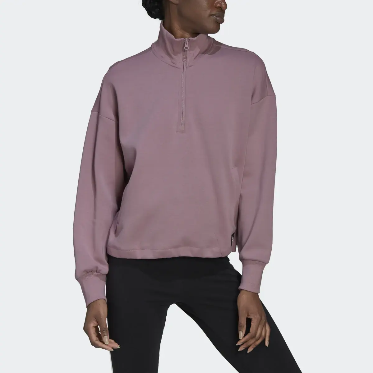 Adidas Future Icons Quarter-Zip Sweatshirt. 1