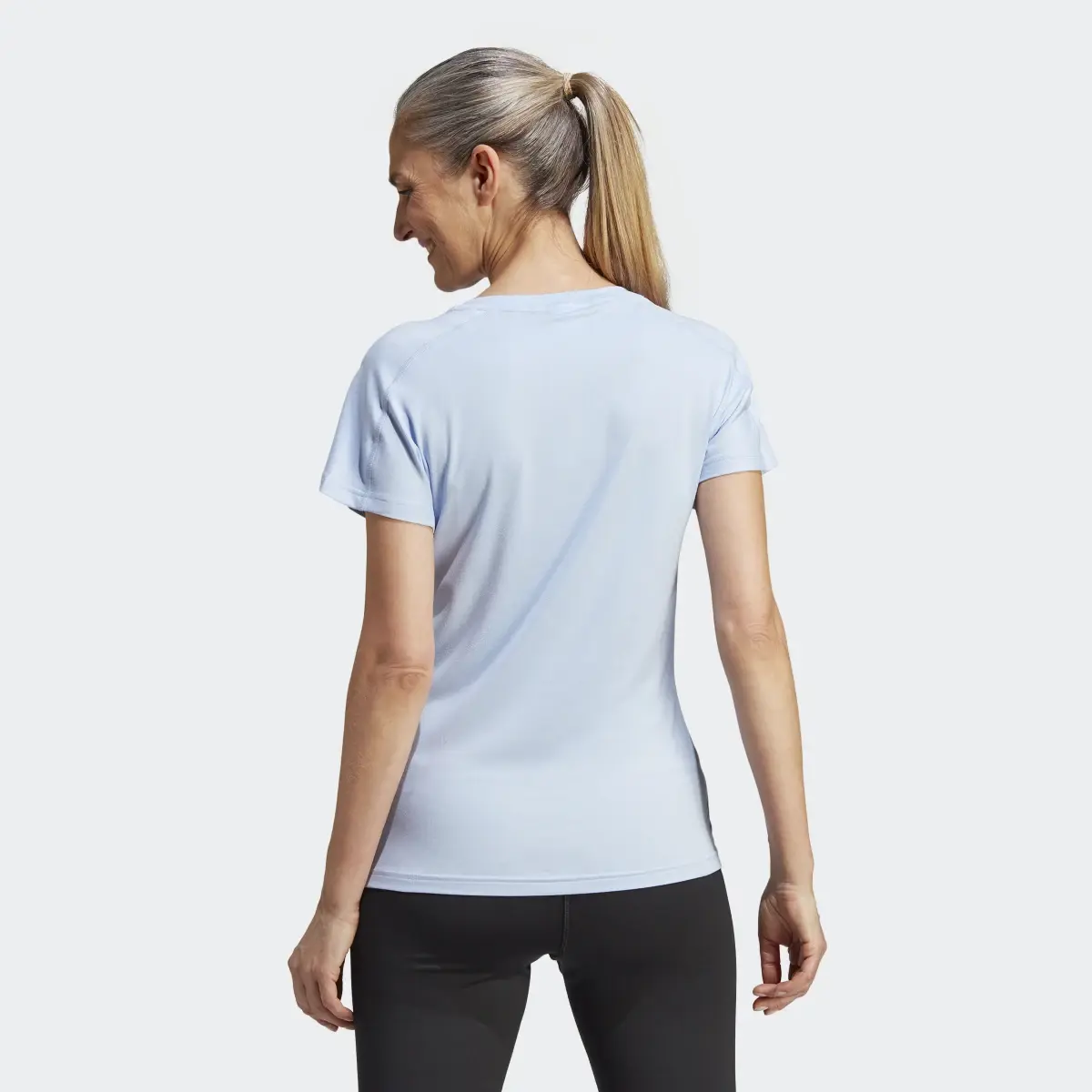 Adidas AEROREADY Train Essentials Minimal Branding V-Neck Tee. 3