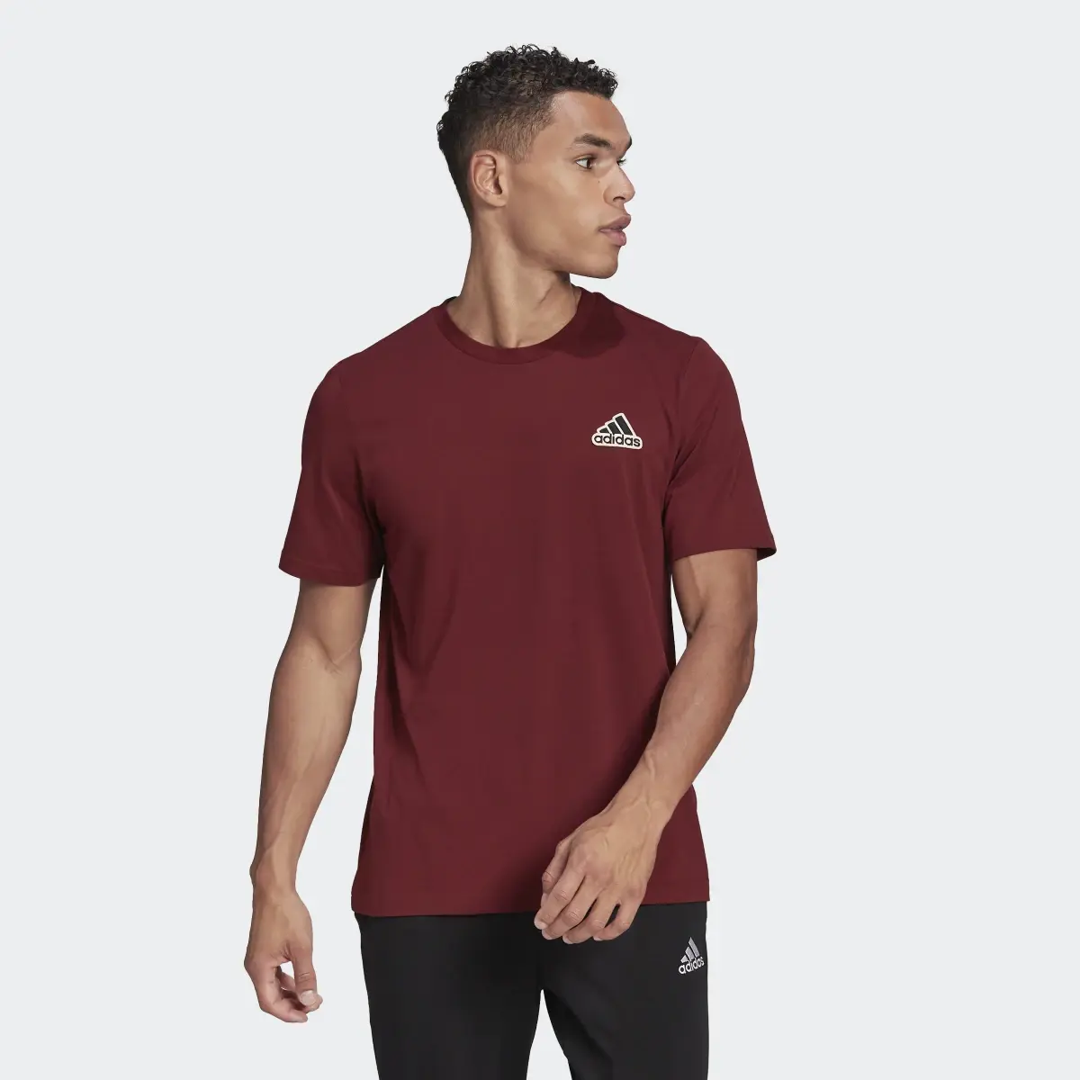 Adidas Essentials FeelComfy Single Jersey T-Shirt. 2