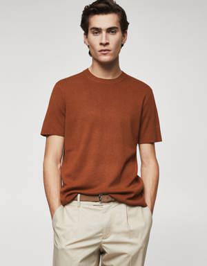 Mango Fine-knit T-shirt
