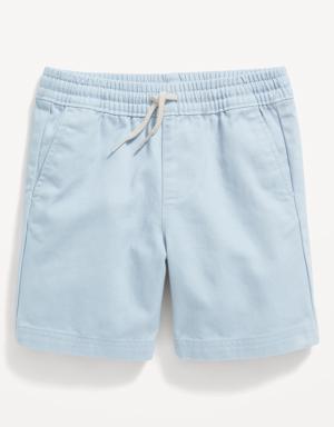 Functional-Drawstring Twill Shorts for Toddler Boys blue