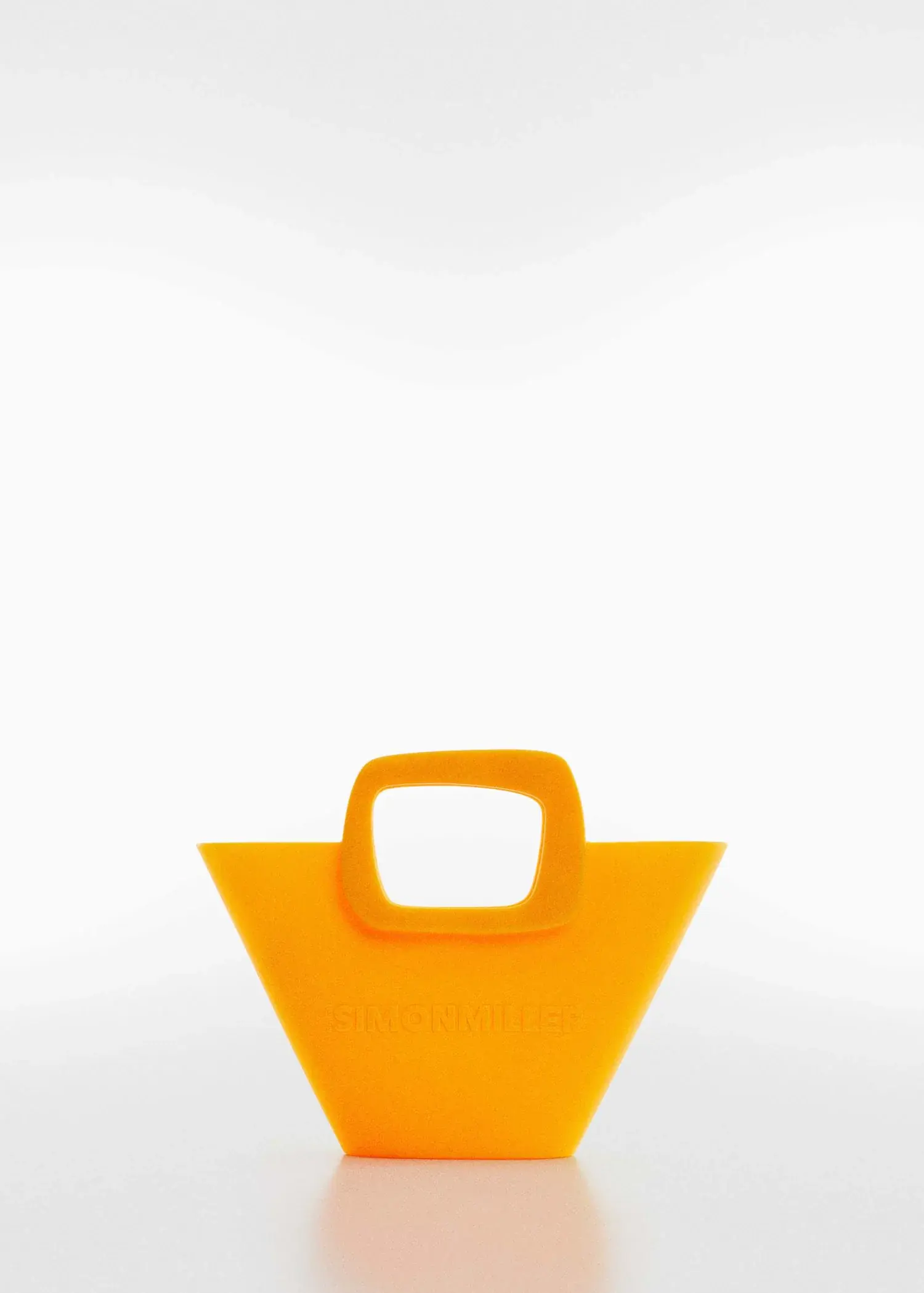 Mango Mała torebka o geometrycznym kształcie z logo. 2