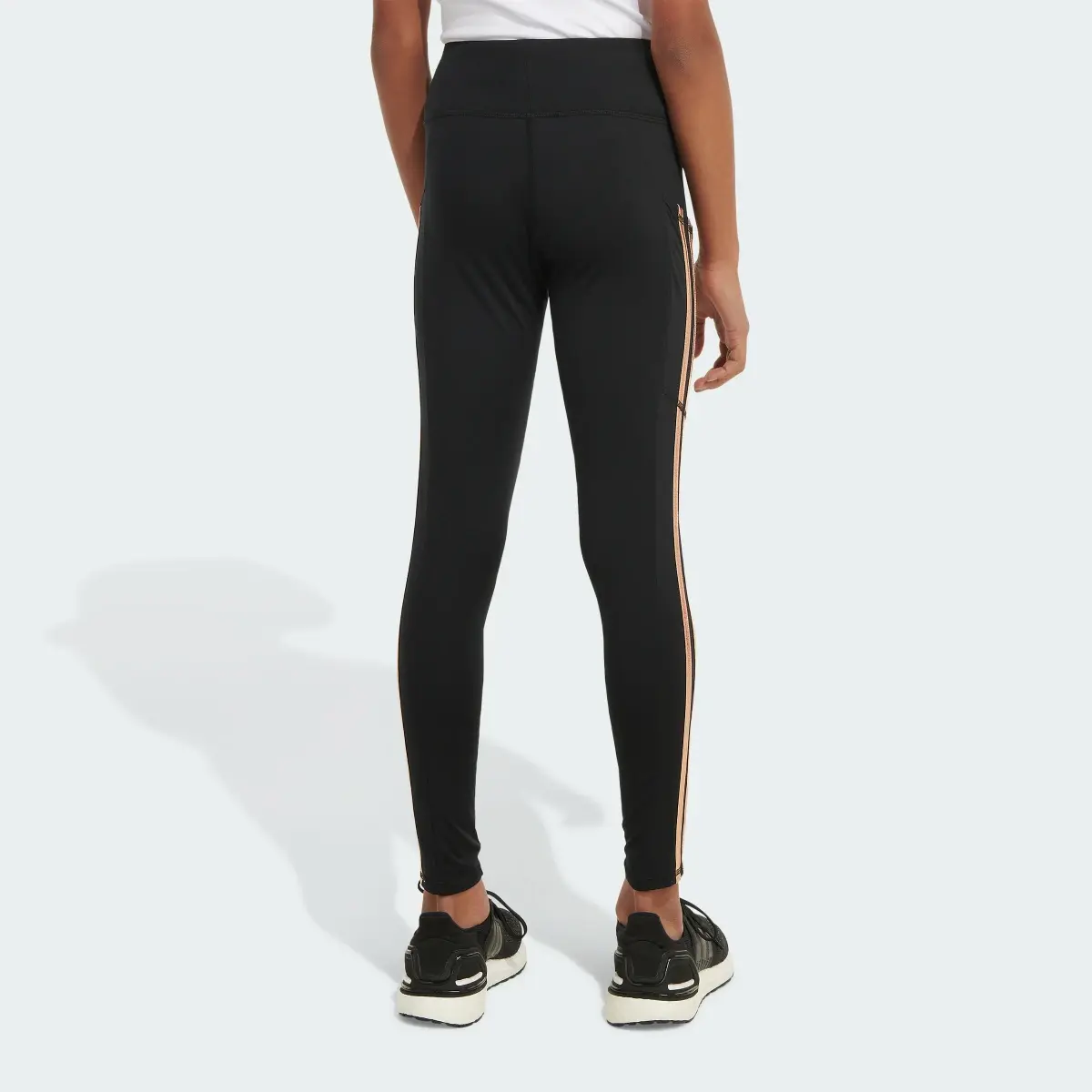 Adidas 3-Stripe Cell Phone Pocket Cozy Leggings. 2