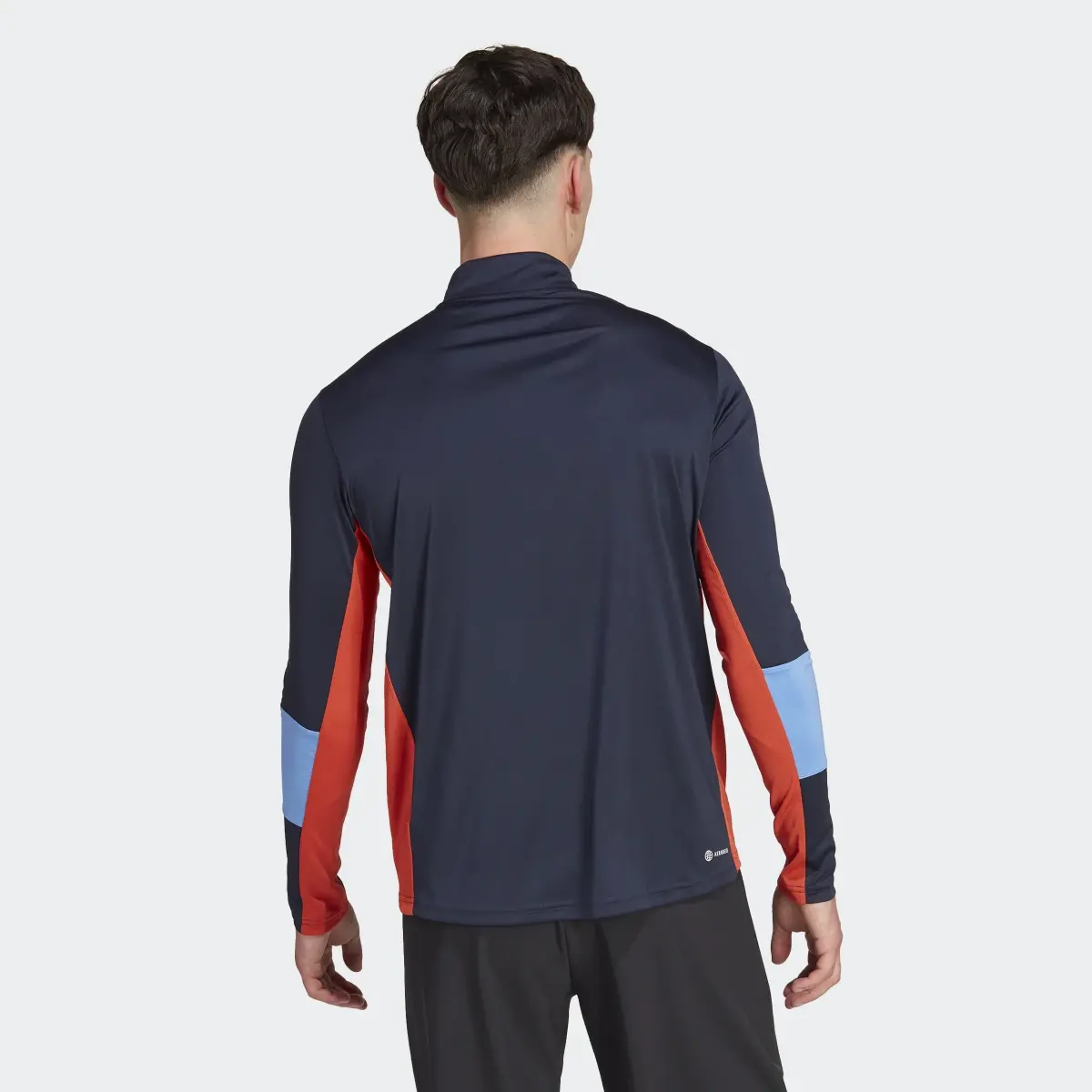 Adidas Playera Manga Larga Training Colorblock Quarter-Zip. 3