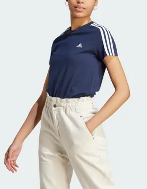 Adidas T-shirt LOUNGEWEAR Essentials Slim 3-Stripes